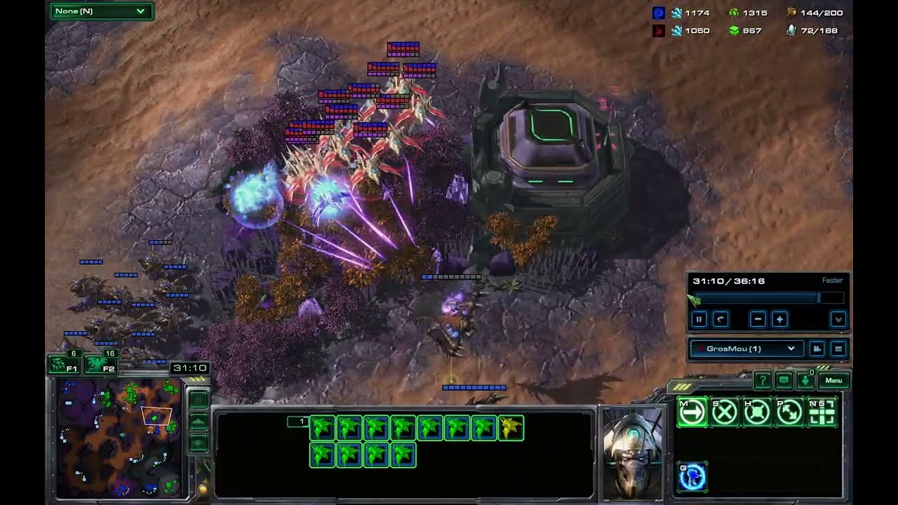 SC 2 Zerg vs Protoss Ranked 1v1 (Air)