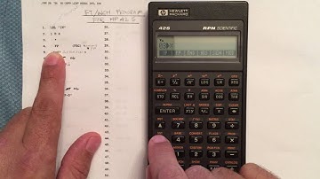 HP 42s Programming Example 1