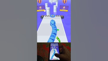 Snake Run Race 3D Level 20 | Smooth Handcam Gameplay | Super Satisfying Snake Running Game