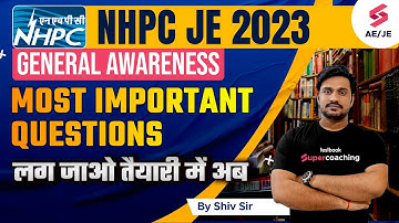 NHPC JE Previous Year Question Paper GK | NHPC JE Recruitment 2023 | NHPC JE 2023 | Shiv Sir