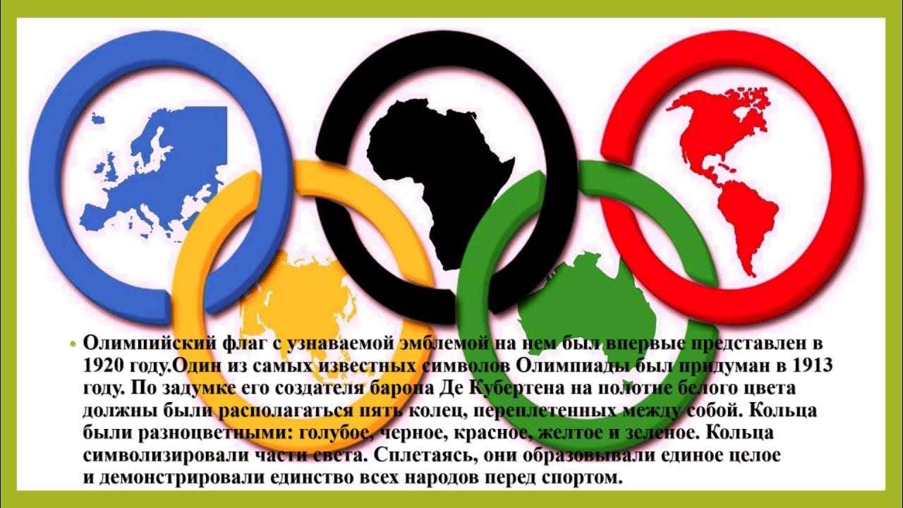 Олимпийские кольца значение
