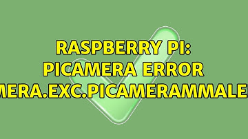 Raspberry Pi: Picamera error picamera.exc.PiCameraMMALError