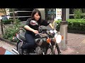 平嶋夏海が挑戦！ 初めてのSR400キックスタート！