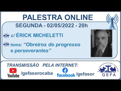 Assista: Palestra Online - c/ ÉRICK MICHELETTI (02/05/2022) 