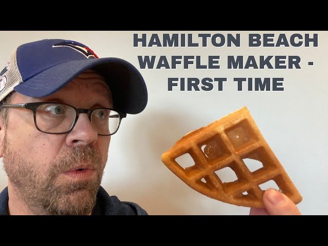 Hamilton Beach Double Belgian Waffle Maker