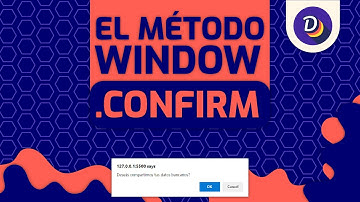 ¿Para qué sirve el método window.confirm()?