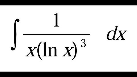 How to Integrate 1 / (x·ln(x)³) | Substitution Method Explained