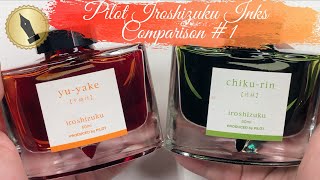 Pilot Iroshizuku Inks Comparison #1