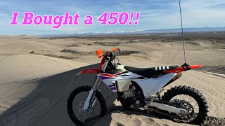 2024 KTM 450 XCF First Ride! Breaking in a Bike at the Dunes