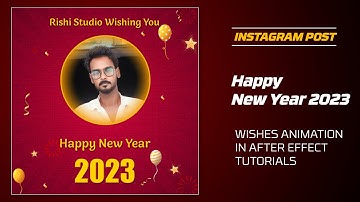 new year animation | happy new year after effects tutorial | after effects tutorial