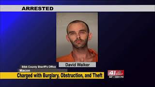 Shirtless man in Macon law office arrested for auto theft, burglary