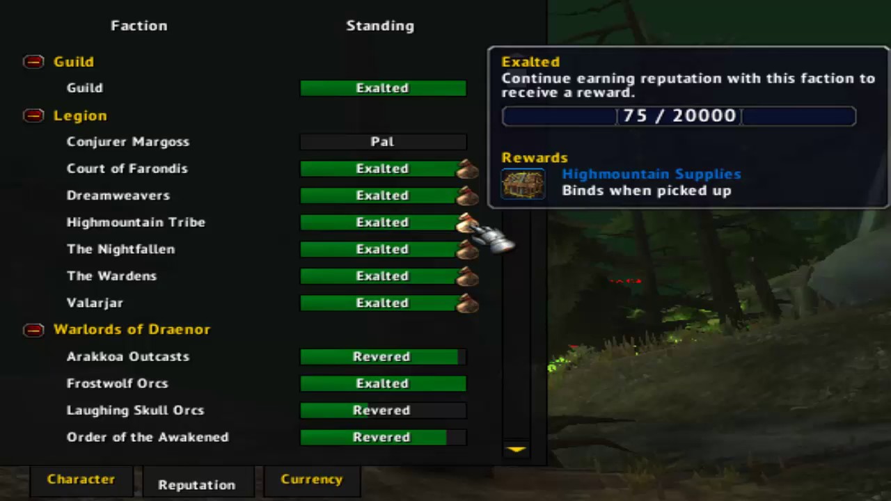WoW Legion-Reputation rewards in 7.2 - YouTube