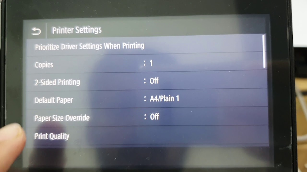 Mf 635 and 643 paper setting