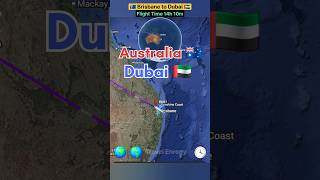 Brisbane Australia To Dubai Uae Flight Route Direct Flight Operator By Emirates