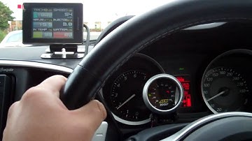 AEM Boost gauge + GReddy Informeter Touch in Evo X MR (daily driving)