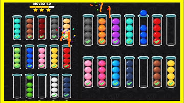 Color Ball Puzzle Gameplay |All Levels android,ios [Classic: 344-349] |ASMR&Gaming