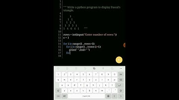 Python program to display Pascal