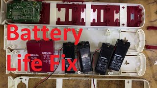 Upgrading Batteries in a couple of Emergency Lights