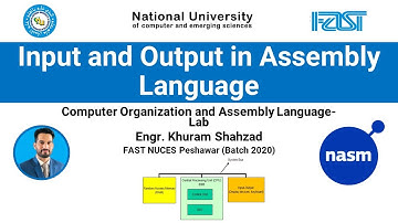 COAL Lab 13: How to take an Input and print an Output in Assembly Language | NASM | x8086