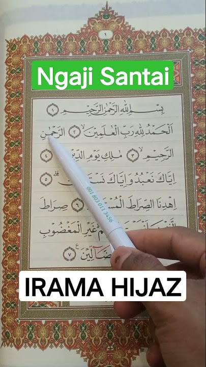 Tutorial murottal praktis irama hijaz #shorts #fyp #alquran #murottalalquran