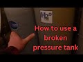 Pressure tank replacement and maintenance