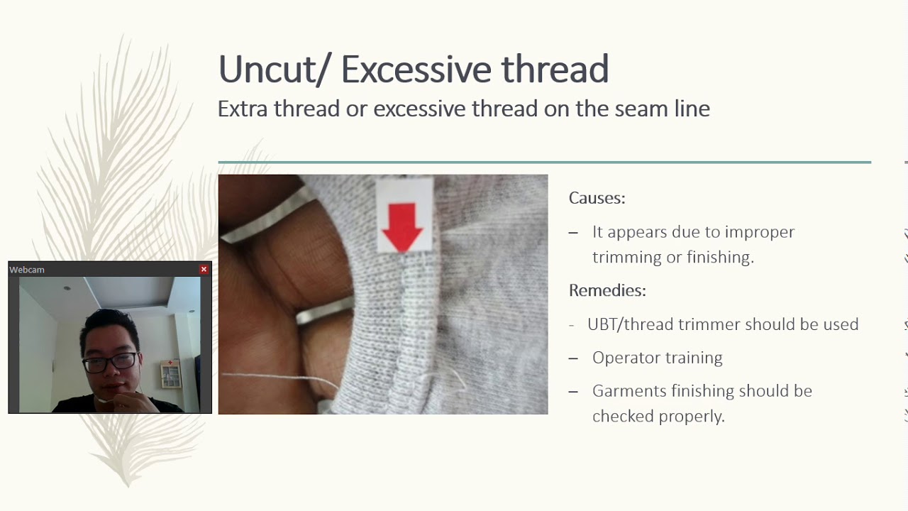 Tiếng anh chuyên ngành May - Uncut/Excessive thread - Đầu chỉ thừa ...