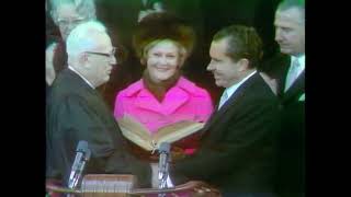 January 20, 1969 - Richard M. Nixon takes his oath of office as President (CBS footage)