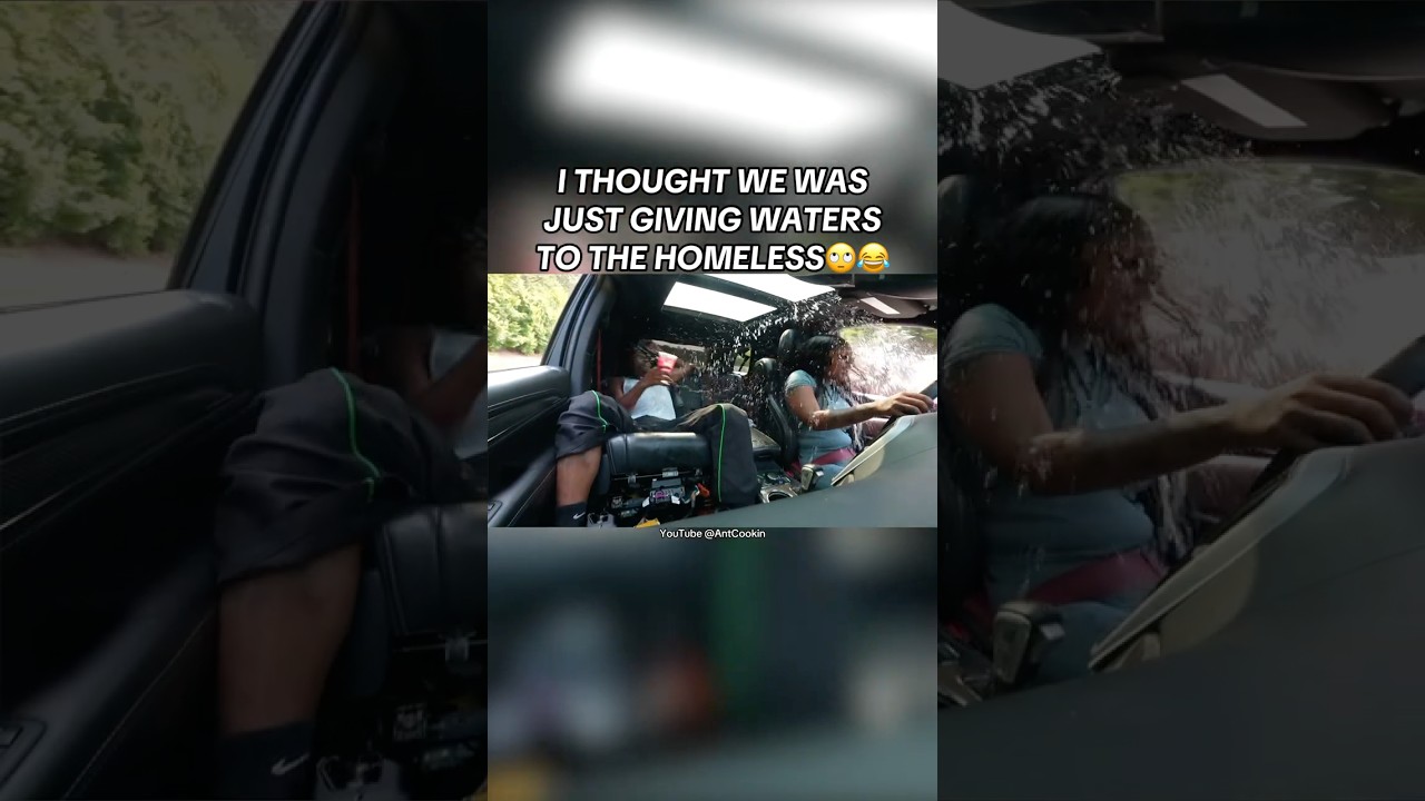 SHE SET ME UP😂I FLEW.. #viralvideo #automobile #prank #shorts #antcookin #funny #trackhawk #hellcat