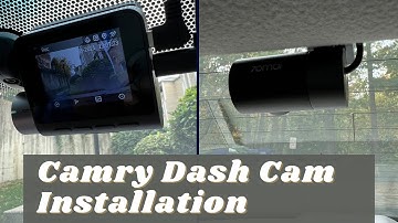 2011 Toyota Camry dash cam installation