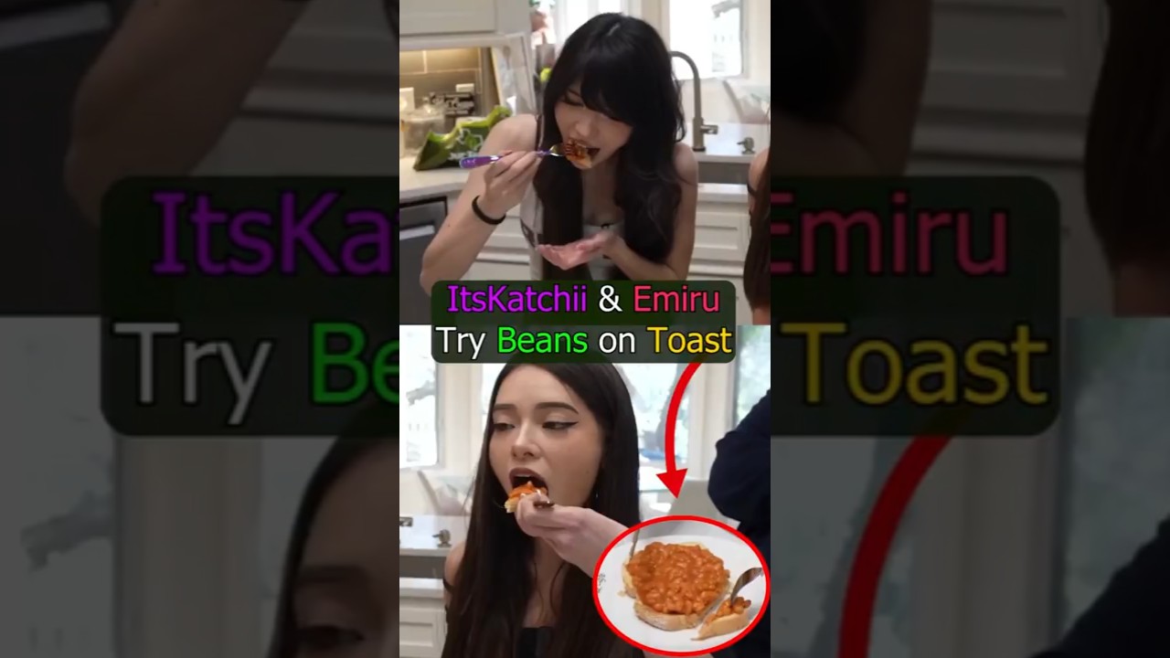 Emiru & ItsKatchii Try Beans on Toast Made by Zoil  