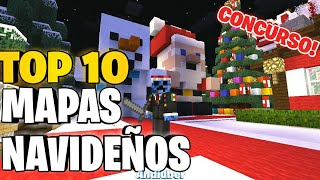 CONCURSO NAVIDEÑO 2018 | TOP 10 MEJORES MAPAS | MINECRAFT BEDROCK 1.8