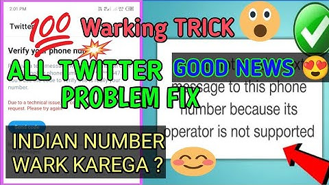ALL TWITTER PROBLEM FIX // INDIAN NUMBER WARKING ? // #4DFLASHYT