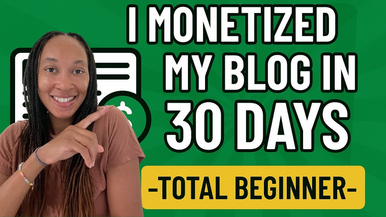I Monetized My Blog in 30 Days as a Total Beginner! Here's How Much I Made