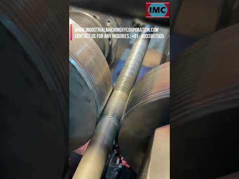 Hydraulic Thread Rolling Machine IMC 40 | Precision and Durability #threadrolling #rollingproduction