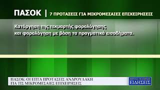 ΠΑΣΟΚ: ΟΙ ΕΠΤΑ ΠΡΟΤΑΣΕΙΣ ΑΝΔΡΟΥΛΑΚΗ ΓΙΑ ΤΙΣ ΜΙΚΡΟΜΕΣΑΙΕΣ ΕΠΙΧΕΙΡΗΣΕΙΣ