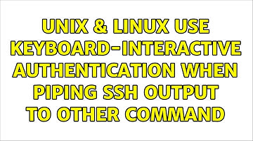 Unix & Linux: Use keyboard-interactive authentication when piping ssh output to other command