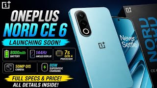 OnePlus Nord CE 6 First Look ⚡ 8000mAh Battery &amp; 144Hz Display!