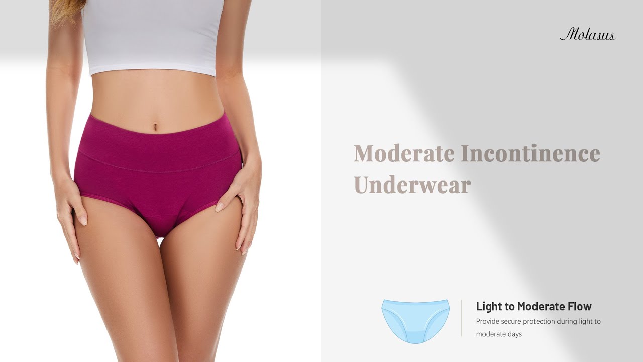 Molasus Incontinence Underwear for Women 