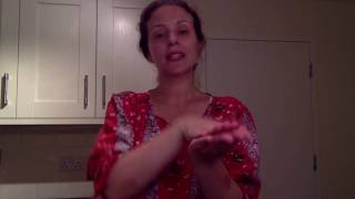 Beginners British sign language-Learn 3 signs everyday-SANDWICH, CHEESE, SALAD