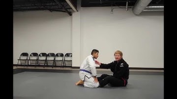 X Choke From Butterfly Guard