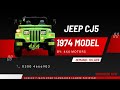 CJ5 Jeep 1974 Model Fully Modified |Detailed Video Review| 03004666903  #4x4Motors #jeep #wrangler