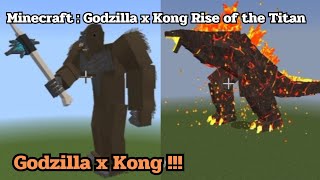 Godzilla x Kong มาเยือนมายคราฟแล้ว !!! Minecraft