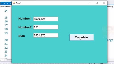 C# tutorial: sum of two textboxes values into third textbox in C sharp