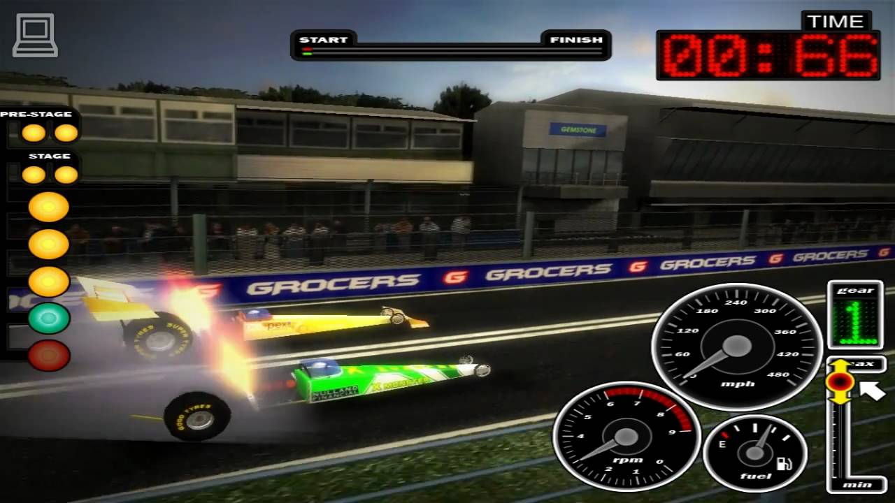 Drag Racing Simulator : GeForce 8600M GT - YouTube