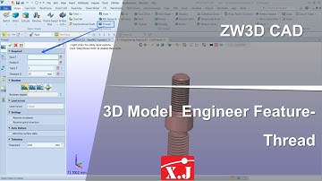 ZW3D คู่มือ สอนการใช้งาน CAD - Engineering Feature - Thread