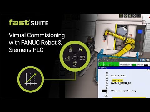 Virtual Commissioning with FANUC Robot & Siemens PLC
