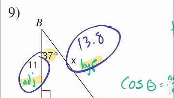 Kuta Tutorial: right triangle trig - finding missing sides and angles