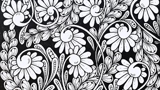 Zentangle art | Zentangle patterns  Zendoodle || Doodle patterns