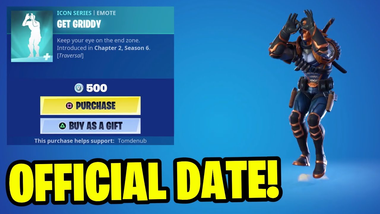 Get Griddy Emote Confirmed Return Release Date in Fortnite Item Shop