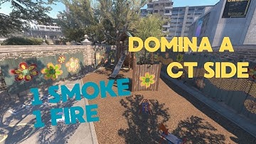 CS2 overpass DOMINA A - CT SIDE - 1 smoke 1 Fire #cs2 #counterstrike2